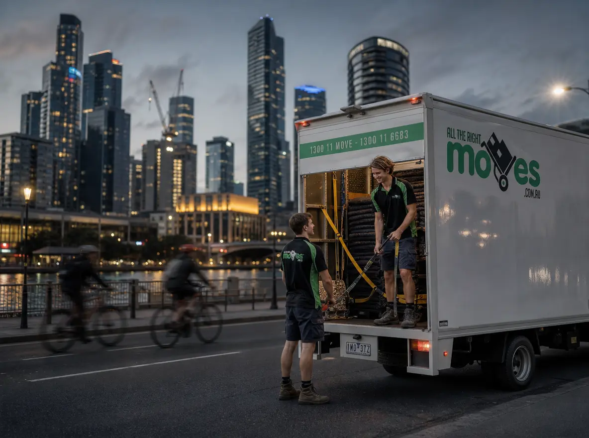 Moving truck prepared for an interstate move